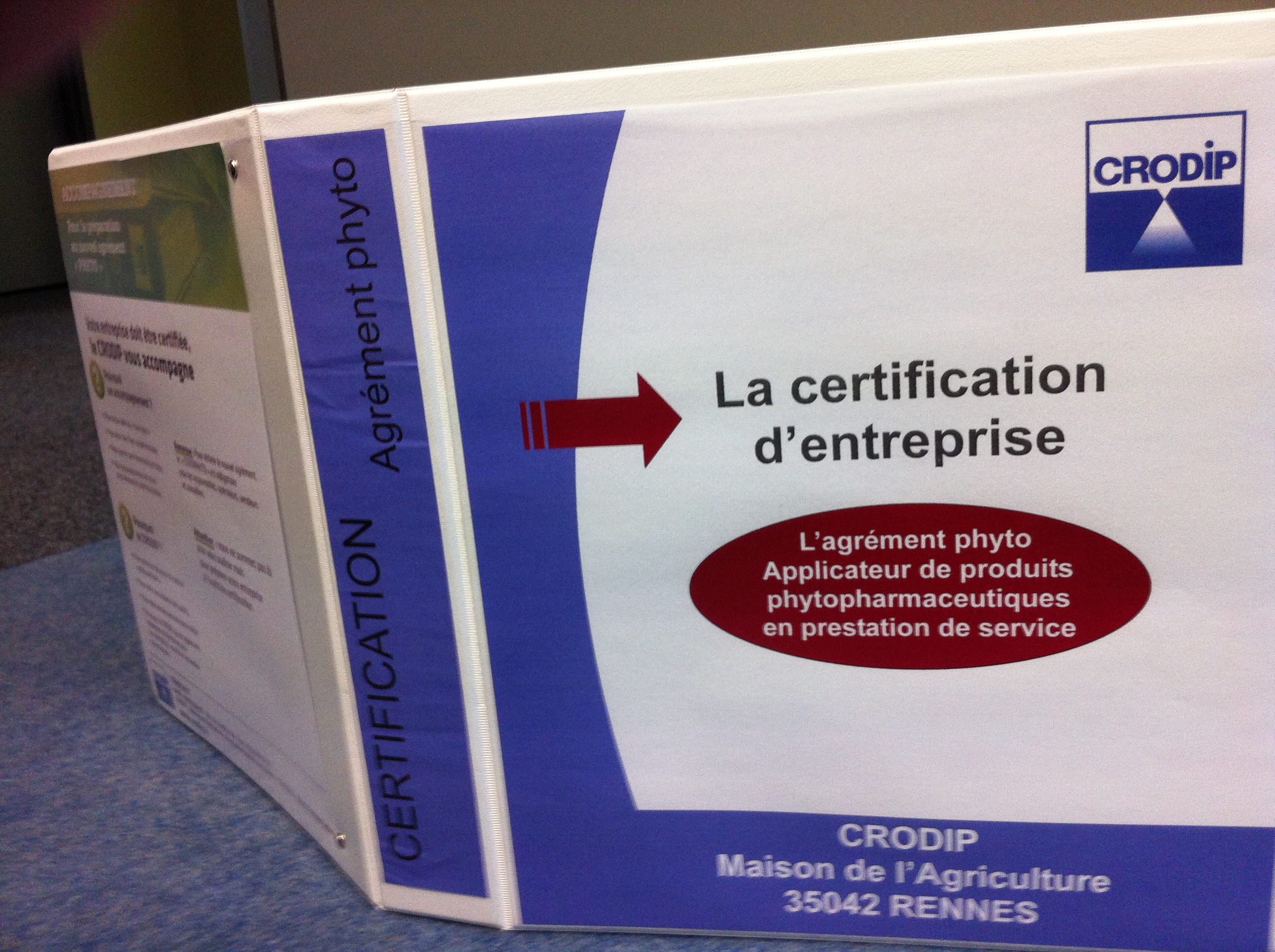 Certification phytosanitaire des entreprises avec le CRODIP