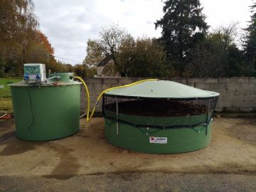 En partenariat avec le CRODIP, la #station expérimentale de Kerguéhennec (56), a installé aujourd'hui un deuxième système de traitement des effluents...