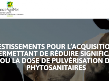 Appel à projet national pour l'acquisition de matériels permettant la réduction de la dérive ou de la dose des produits #phytosanitaire en #agriculture du...