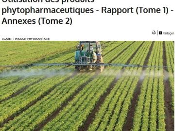 Rapport du CGAAER sur l'utilisation des produits #phytopharmaceutiques.
https://t.co/Qi6v6ZqtkI via @Min_Agriculture https://t.co/66ddXAdKwk